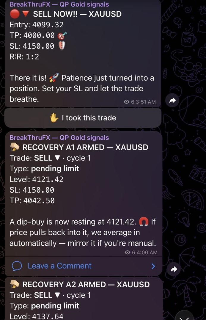 QP Gold signal: The alert lands